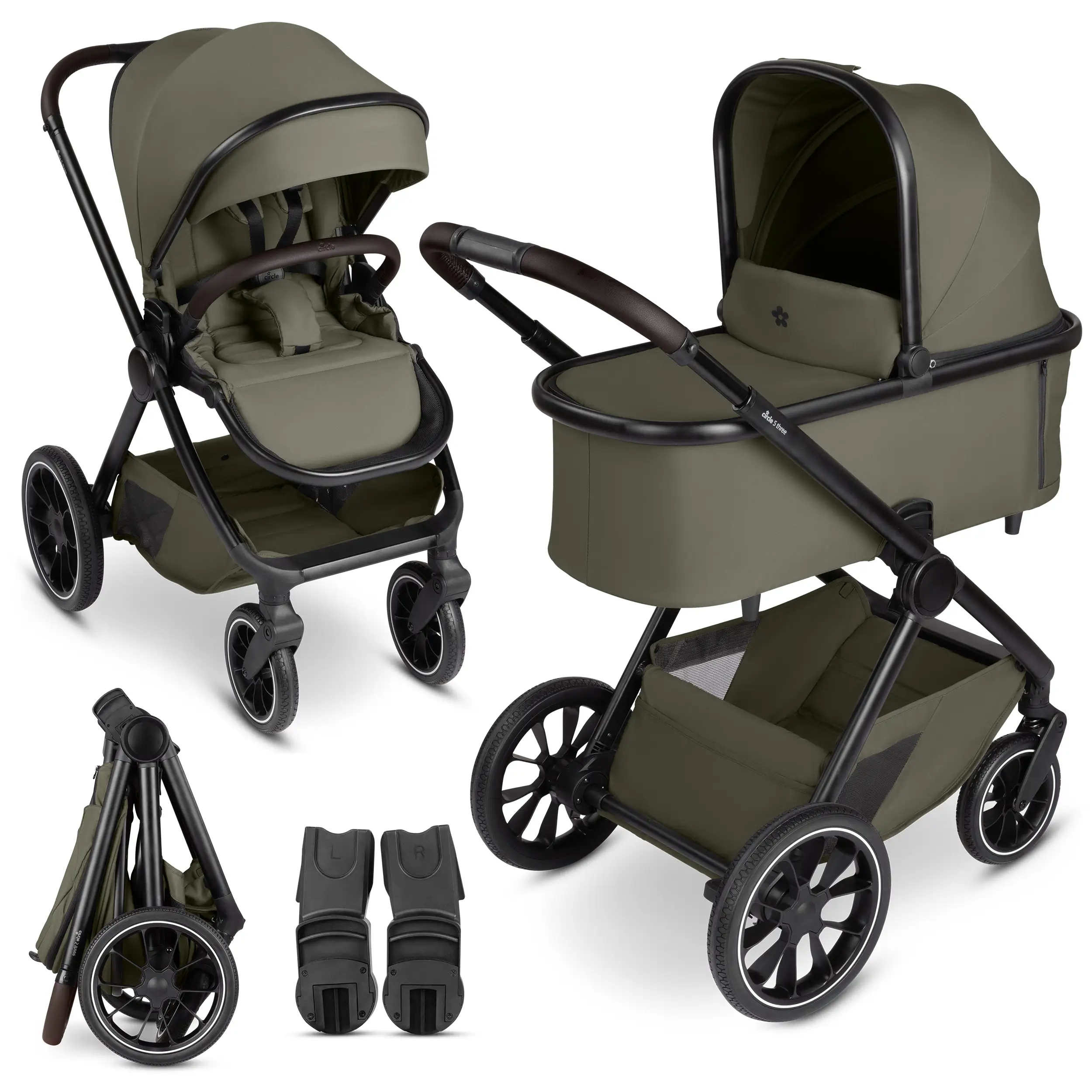 2in1 Stroller S Three - Wheat