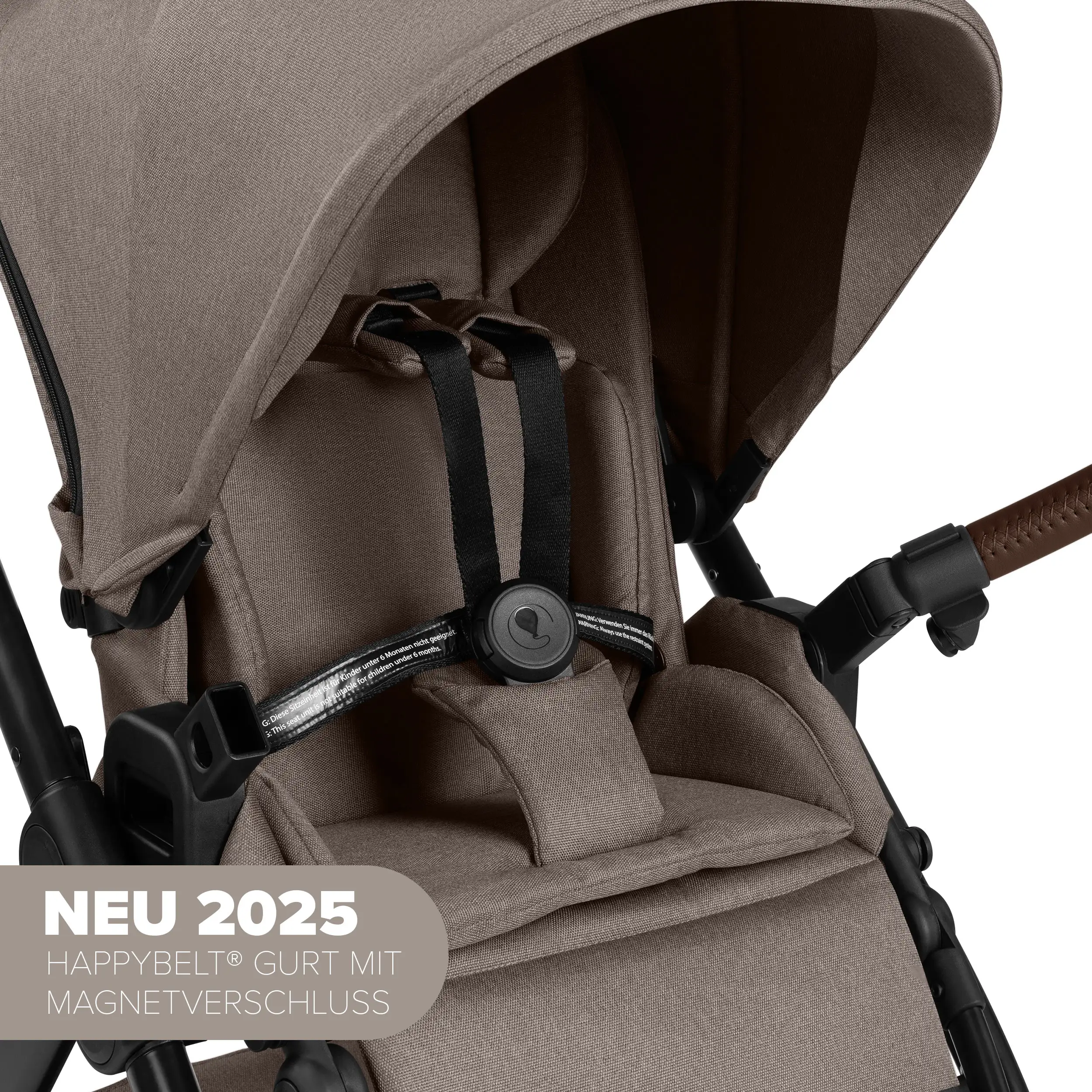 4in1-Kinderwagen-Set Samba 2 inkl. Babyschale Calla mit Liegefunktion - Nature