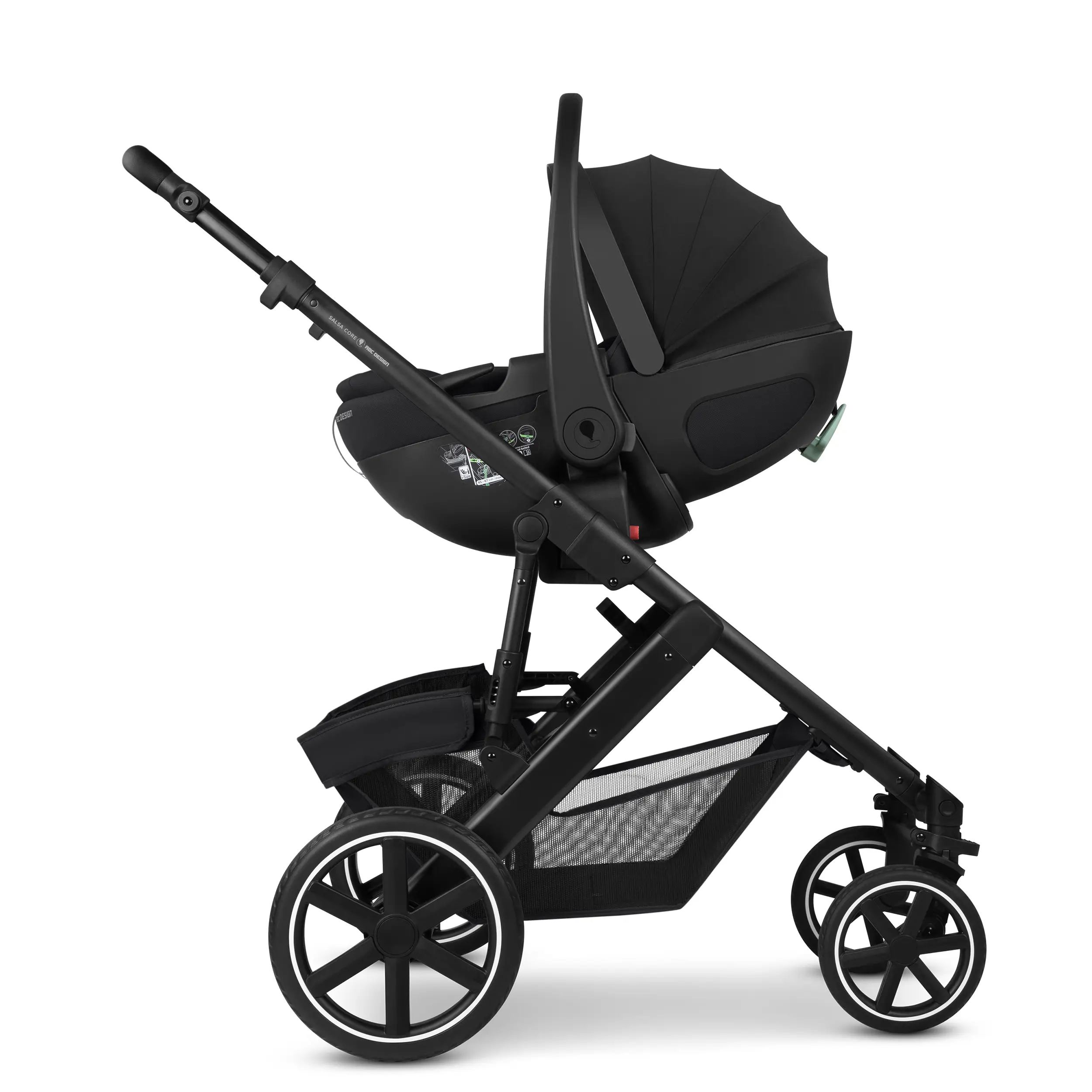 3in1 Stroller Set Salsa Core incl. infant car seat Calla with Reclining Function - Ink
