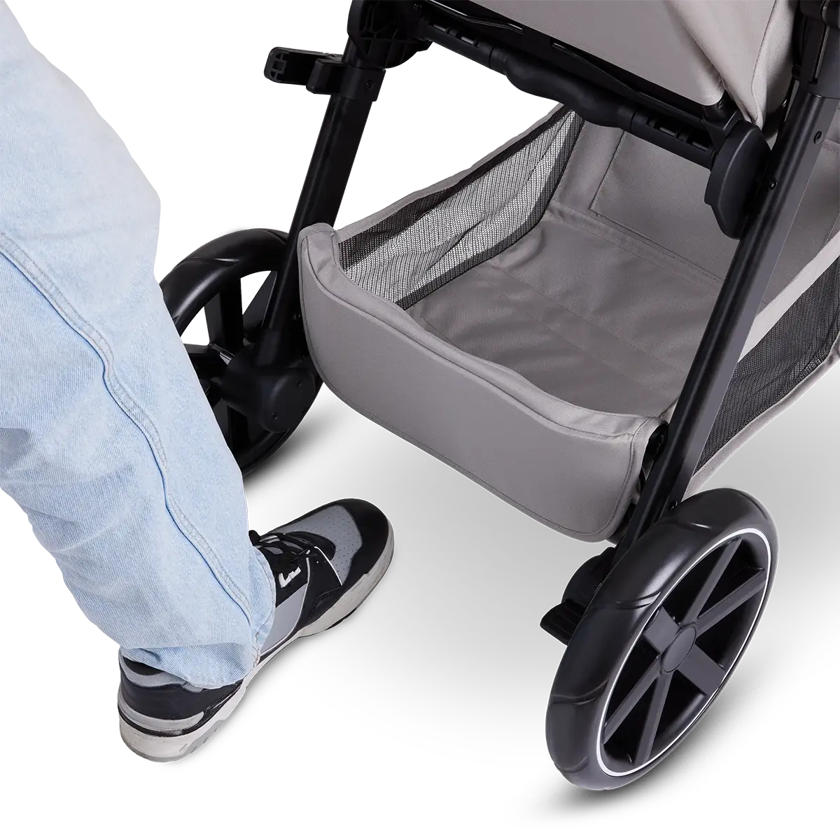 Plenty of legroom when pushing