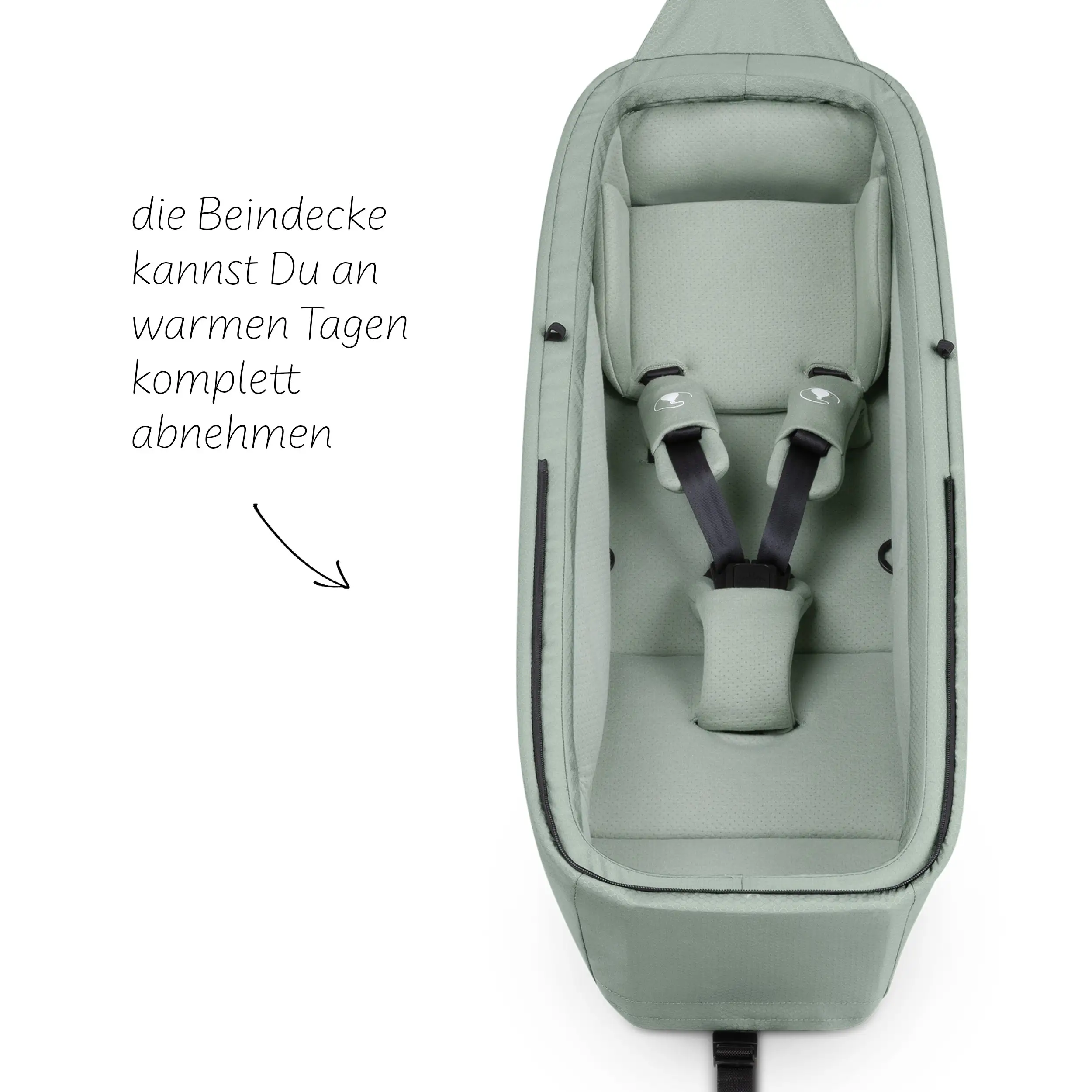 Newborn Insert for Bike Trailer Tour - Olive