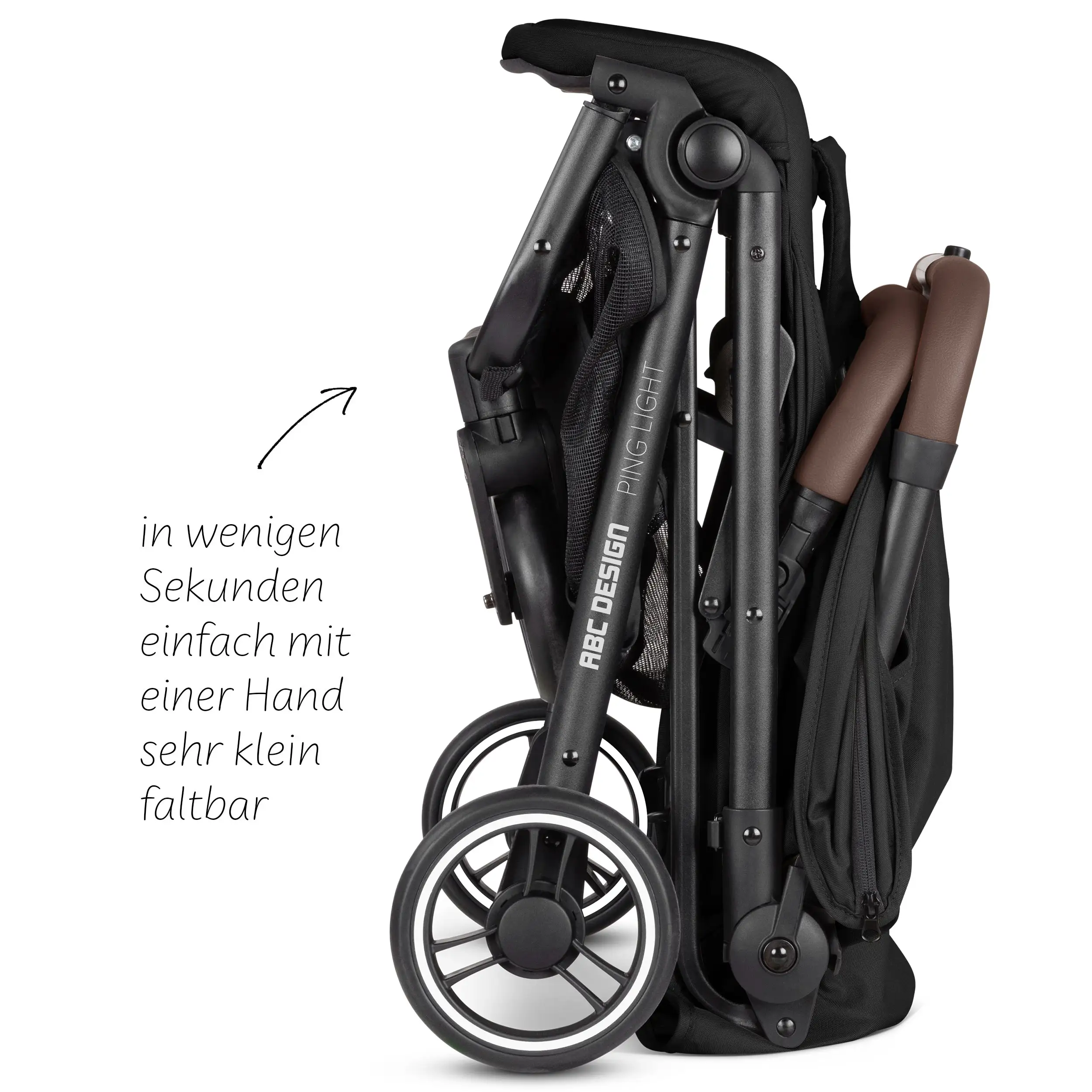 Travel Stroller Ping Light - Black