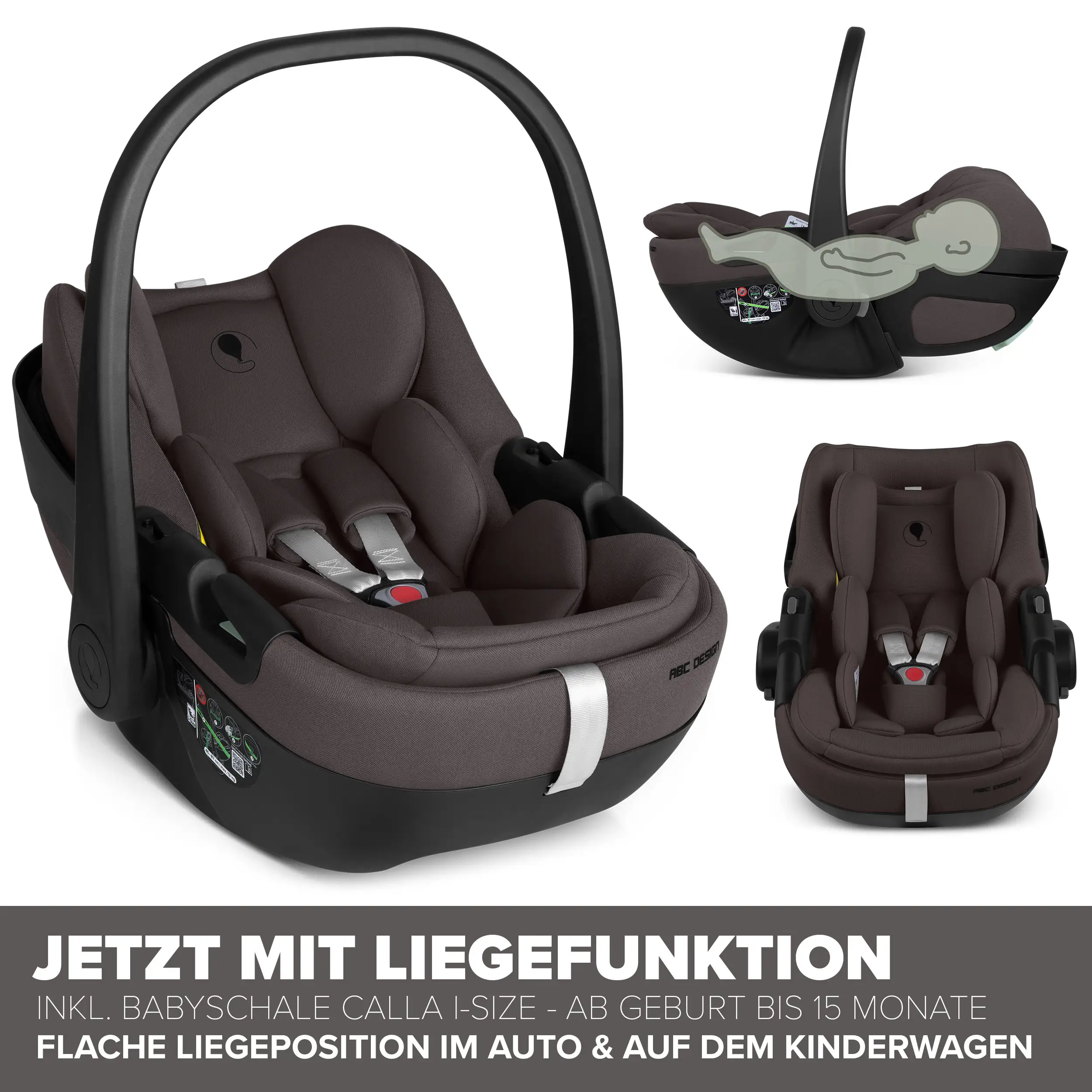 3in1 Stroller Set Salsa Core incl. infant car seat Calla with Reclining Function - Falcon