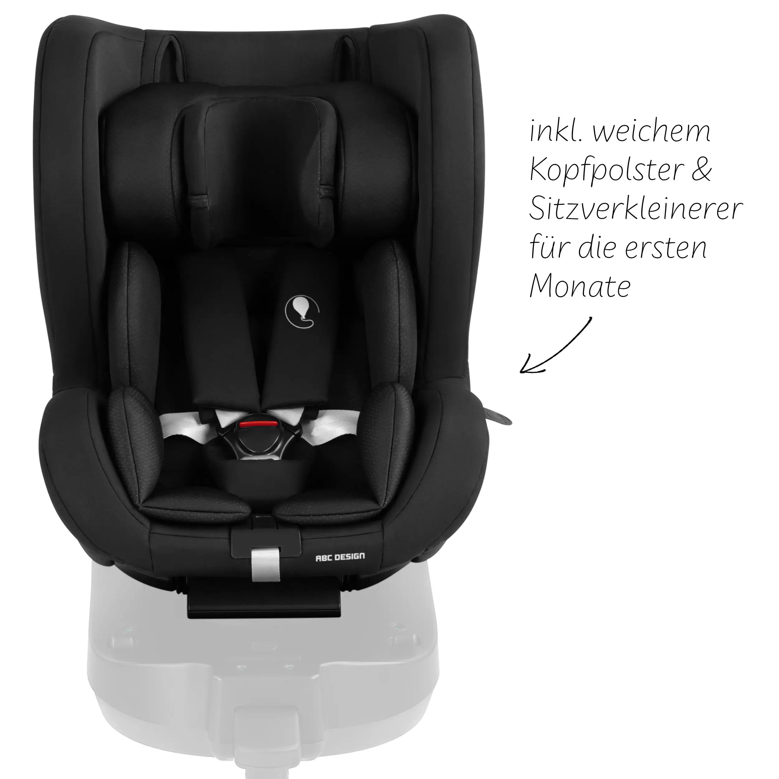 Reboard Car Seat Lily i-Size (from birth to 4 years) - Black