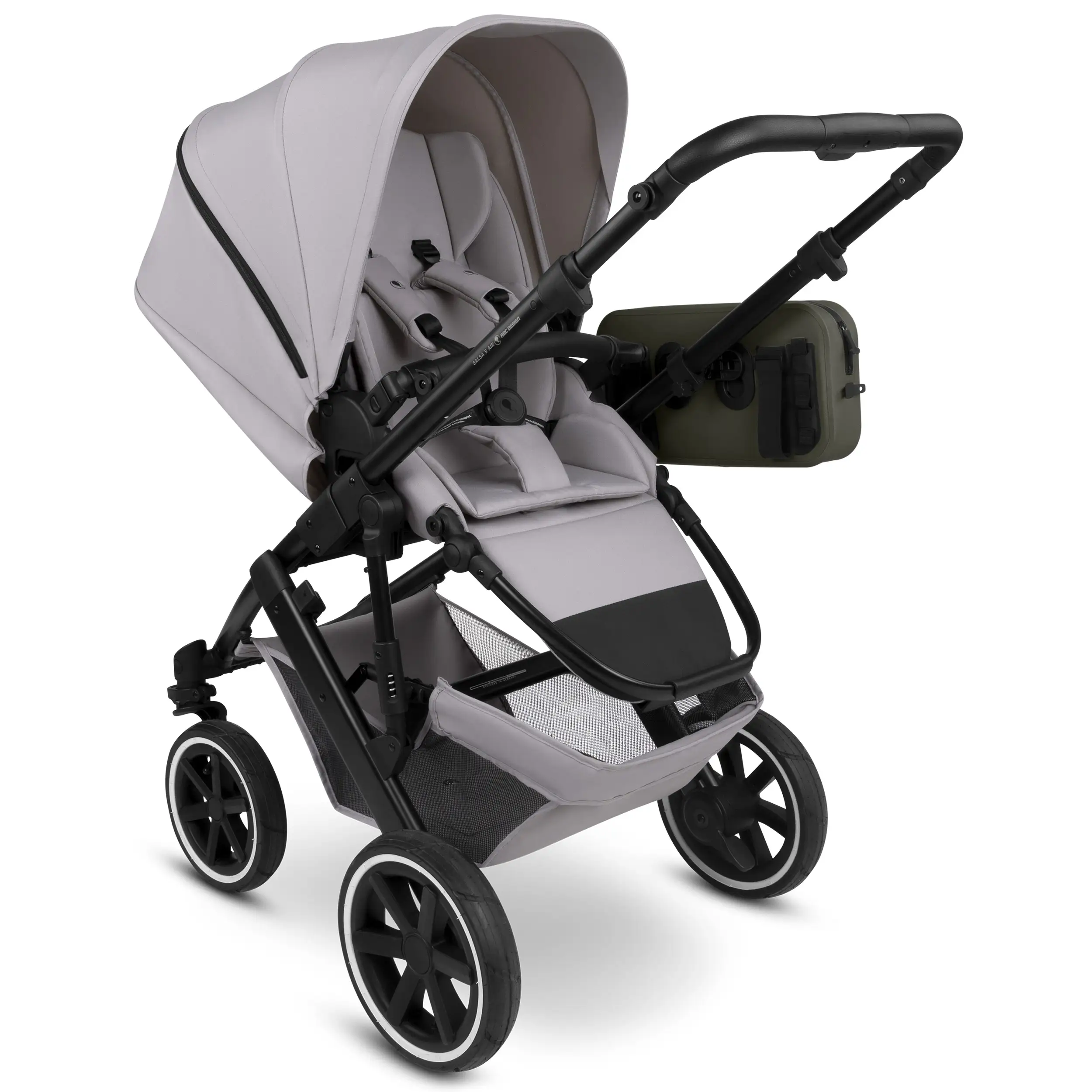 Geneva 4.5L saddle bag for strollers, bikes & everyday use - Avocado