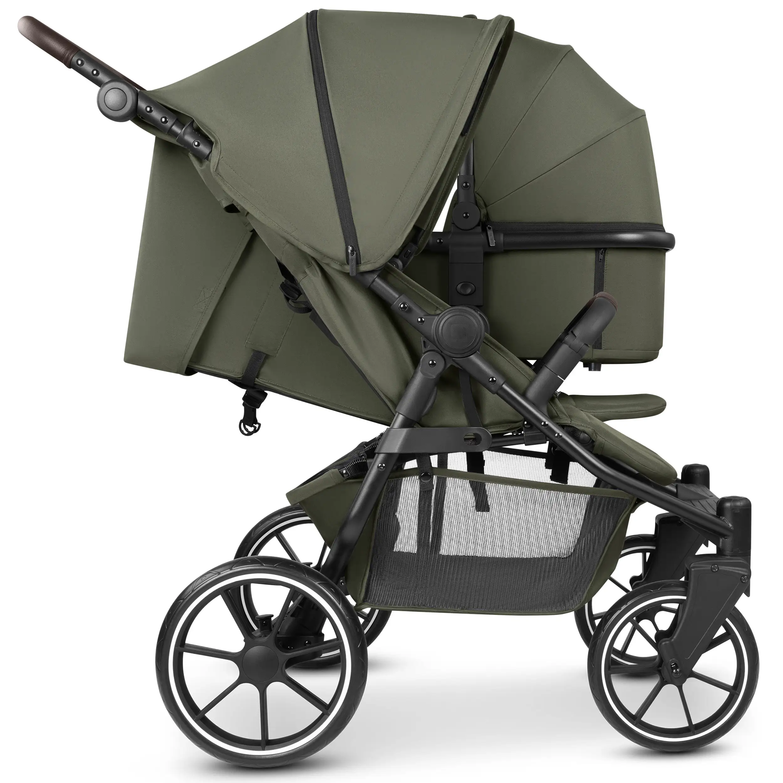 Carrycot for Bayamo double strollers - Pea