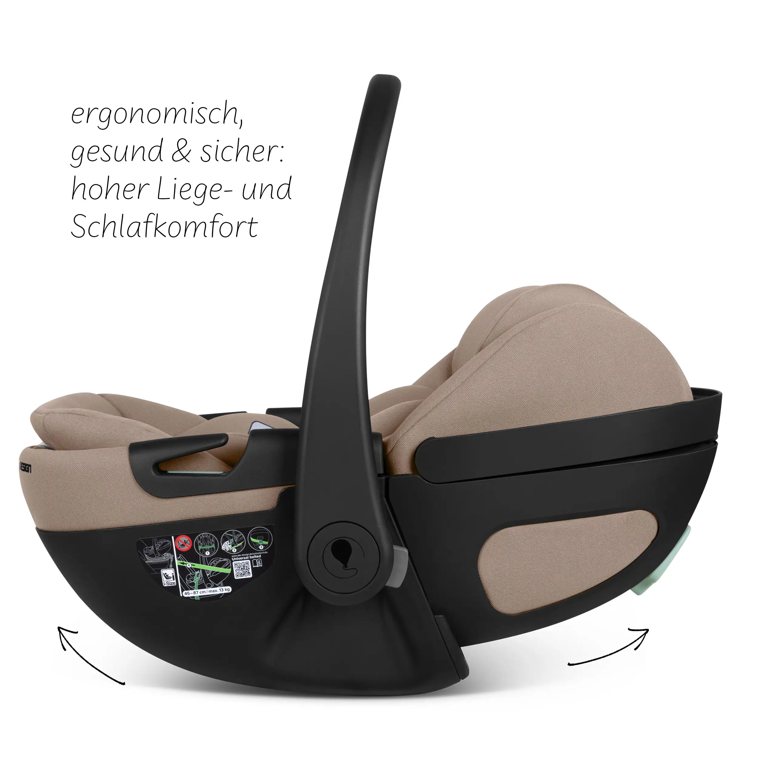 Calla i-Size lie-flat infant car seat incl. rotating ISOFIX Base Root
