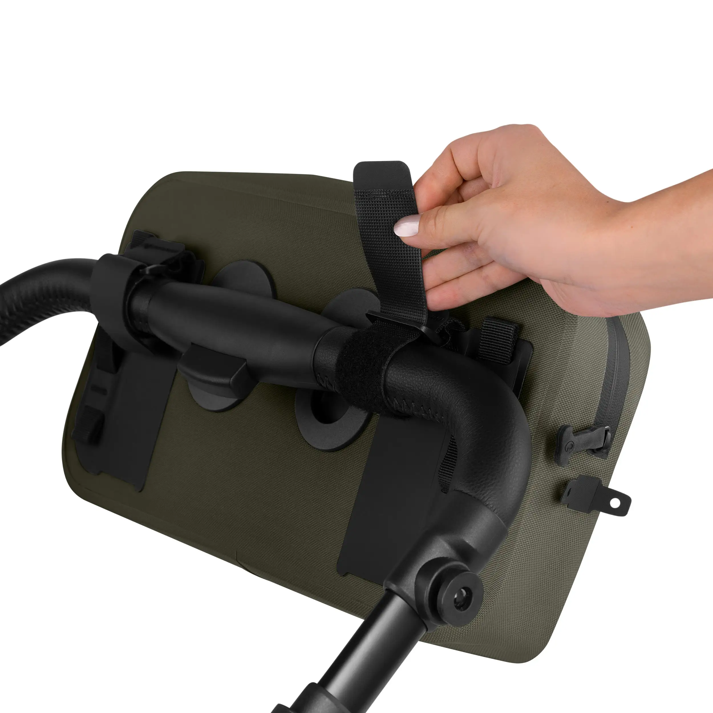 Geneva 4.5L saddle bag for strollers, bikes & everyday use - Avocado