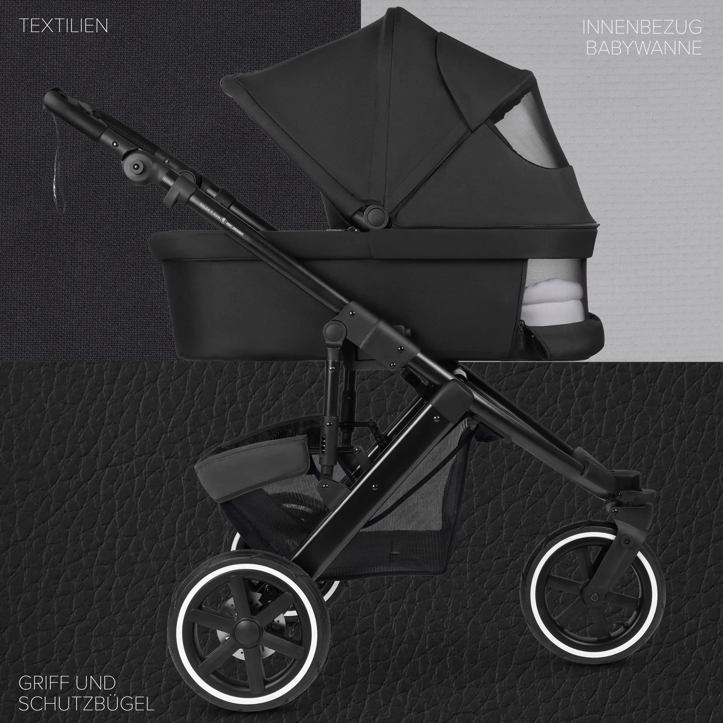 3in1 Stroller-Set Salsa 5 Run - Coal