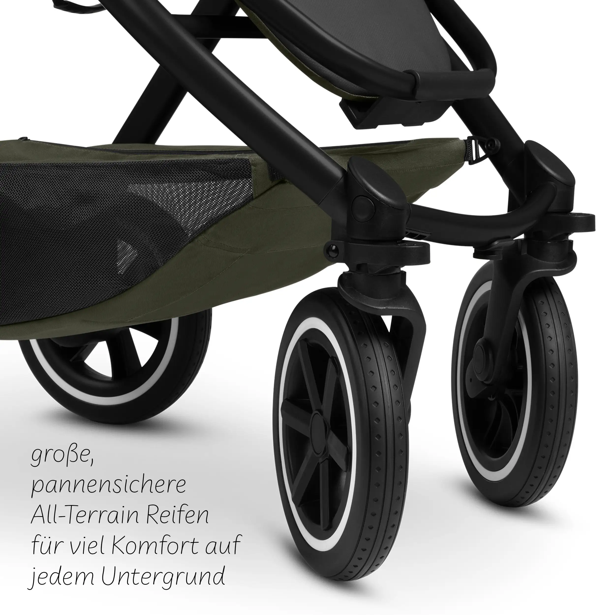 3in1-Kinderwagen-Set Samba 2 inkl. Babyschale Calla mit Liegefunktion - Avocado