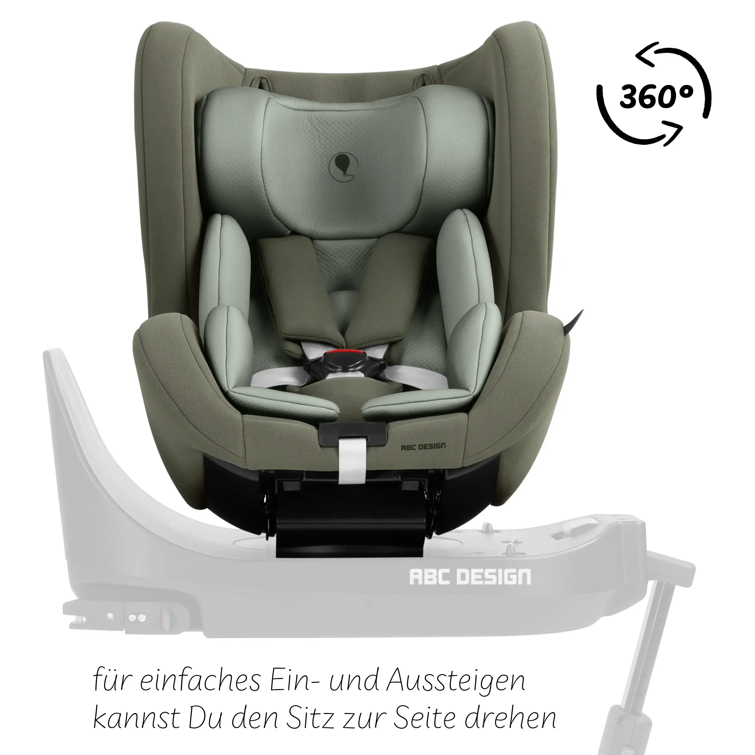 Lily i-Size child car seat incl. rotating ISOFIX Base Root - Sage
