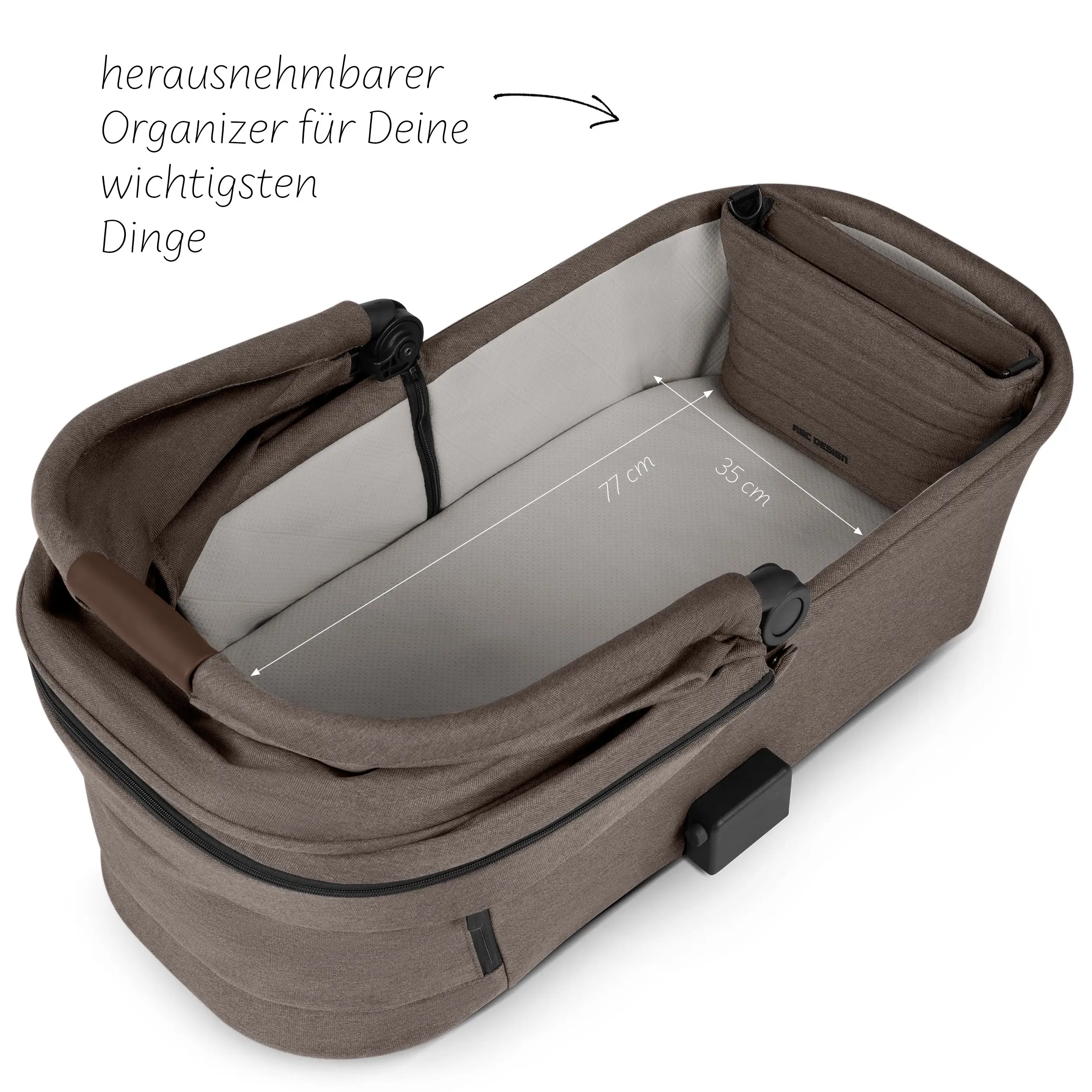 4in1-Kinderwagen-Set Salsa 5 Air inkl. Babyschale Calla mit Liegefunktion - Nature