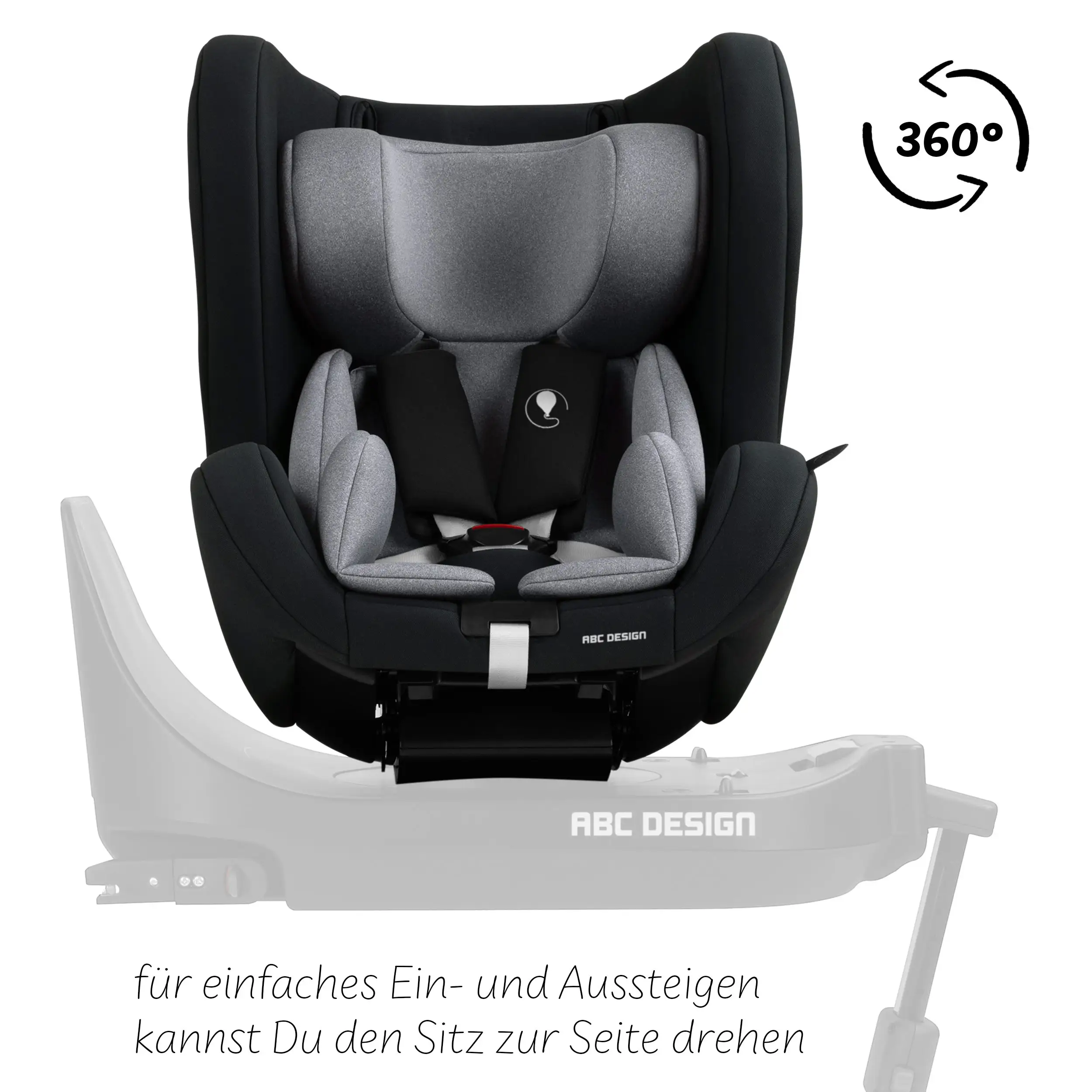 Reboard Car Seat Lily i-Size (from birth to 4 years) - Graphite