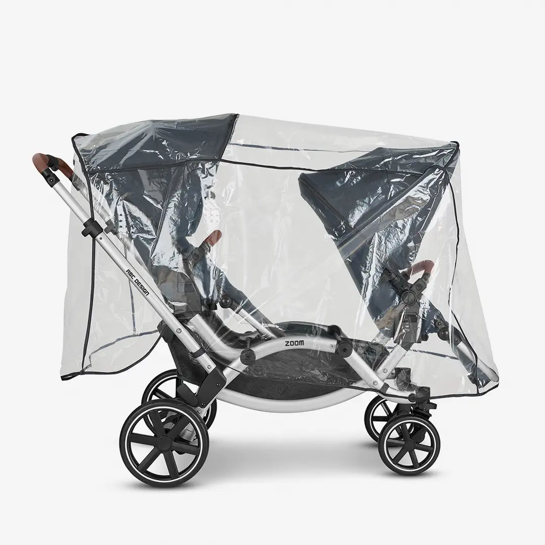 double pushchair rain cover for zoom