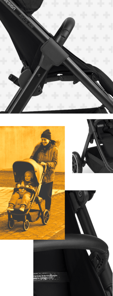 Avus Collage of ping pushchair